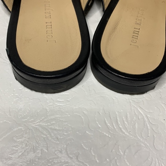 Jenni Kayne Ponyhair Black Honey Giraffe Print Cross-over Slide Sandals EU40 - Picture 5 of 5